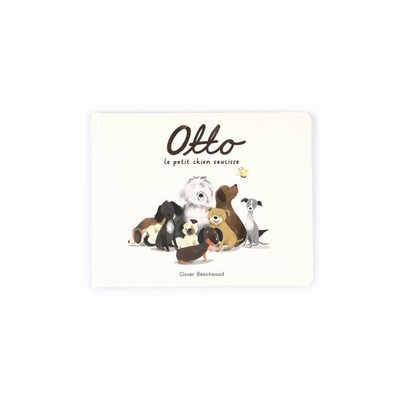 Jellycat Otto Le Petit Chien Saucisse Livre Books New Zealand | QWDON8163